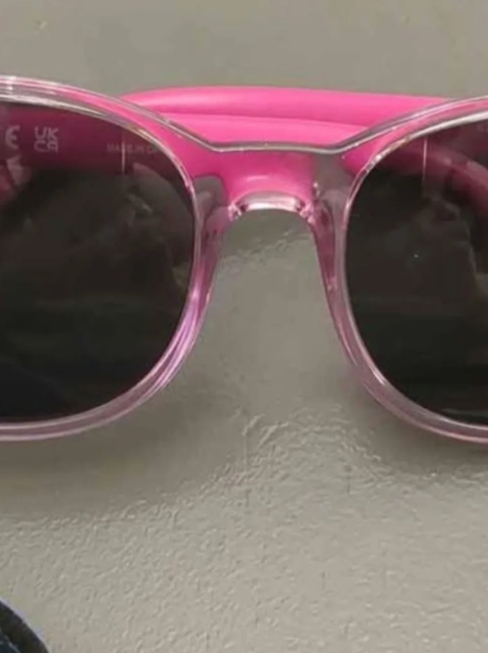 Ray-Ban Kids Pink Frame Sunglasses with Dark Lenses